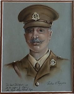 Portrait of Dr Frank Stableford 2017 by Dr Pauline Rigby ©, by kind permission of Anglesey Golf Club