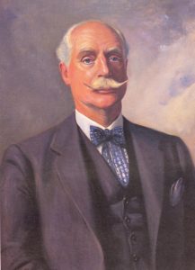 Portrait of Dr Frank Stableford by artist John Archibald Alexander Berrie, by kind permission of Wallasey Golf Club