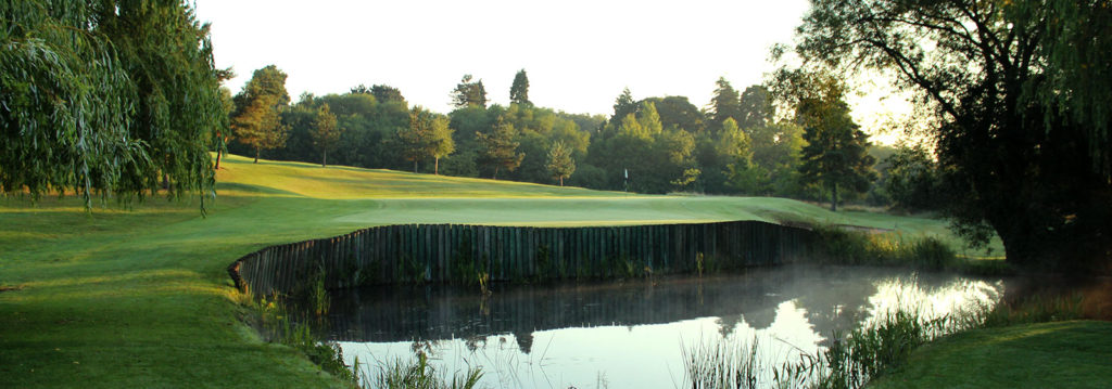 A view of the Par 3 17th at Eaglescliffe Golf Club