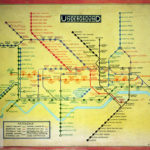 The original artwork for the London Underground map, the brainchild of London Underground electrical draughtsman Harry Beck