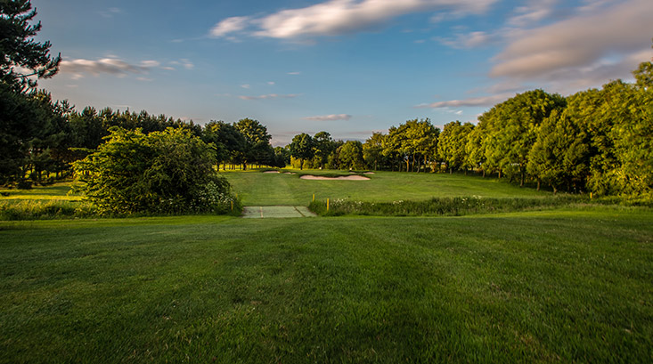 A view of the 17th at Hornsea Golf Club, the best Par 3 on the course
