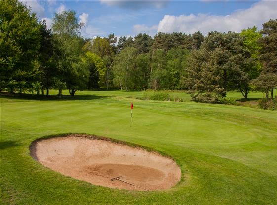 An image of one of the many stunning holes on Market Rasen Golf Club