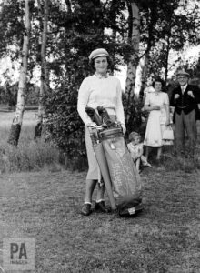 Babe Zaharias pictured at the 1947 British Ladies Amateur Championship