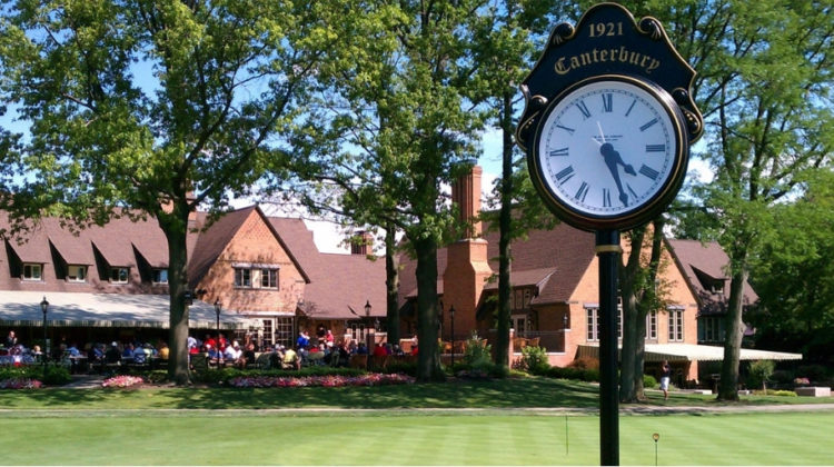 Image of the Clubhouse and Putting Green, by kind permission of Canterbury Golf Club, Cleveland, Ohio