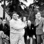 Ed 'Porky' Oliver playing in the 1953 Ryder Cup