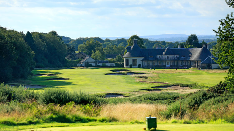 A panoramic view of the 18th at Alwoodley, by kind permission of Alwoodley Golf Club