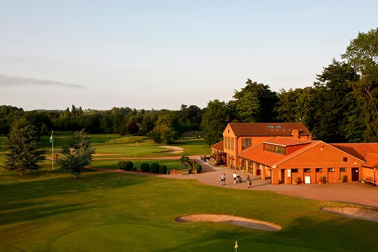 Aerial view of the clubhouse, by kind permission of Elsham Golf Club