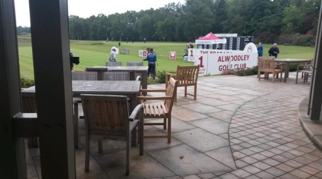 A view of the 1st Tee at Alwoodley Golf Club