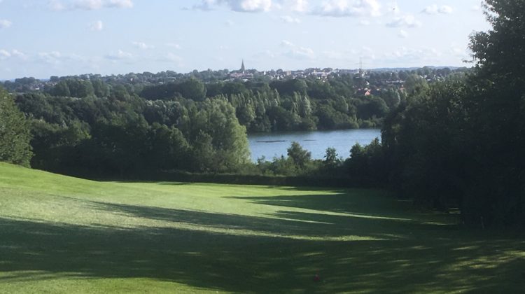 Iconic view of Knaresborough from the 15th hole, by kind permission of Knaresborough Golf Club