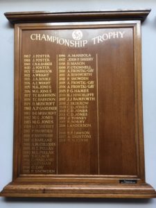 Club Championship Honours Board...Gary Day was the club champion in 1994, by kind permission of Sand Moor Golf Club