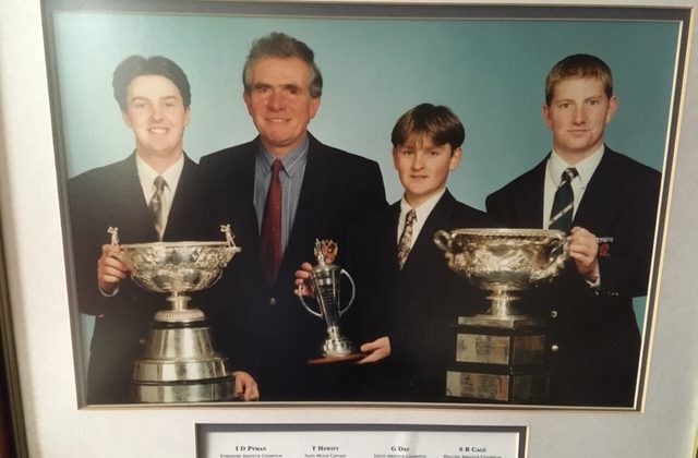 A very young Gary Day at the presentation night in 1992, by kind permission of Sand Moor Golf Club