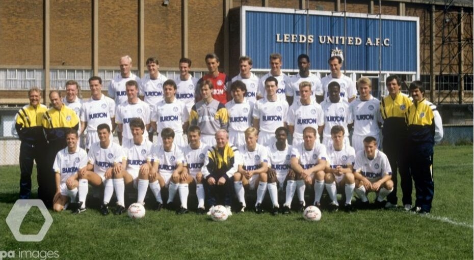 Leeds United Football Club Team Photo 1988/89, about the time James first attended a match at Elland Road