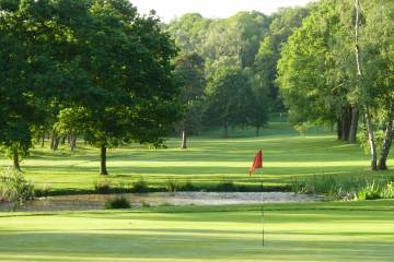A view from behind the 13th green, by kind permission of Retford Golf Club