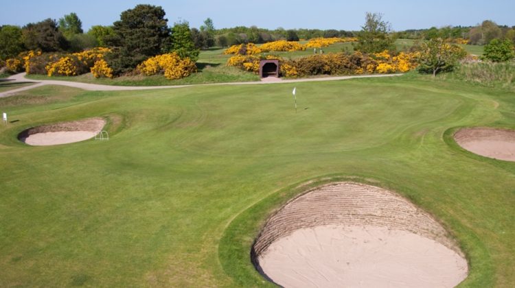 A view of the Par 3 3rd green, by kind permission of Nairn Dunbar Golf Club