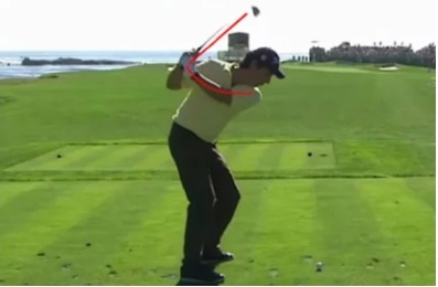 An illustration on how Ray Romano has to much wrist action when playing