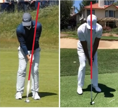 An illustration on how Will Smith addresses the ball and the modification required