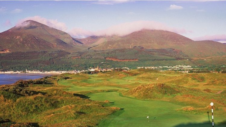 A stunning panoramic view, by kind permission of Royal County Down Golf Club