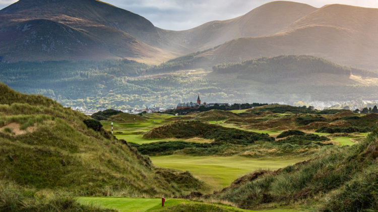 A panoramic view of Royal County Down, by kind permission of Kevin Diss Photography