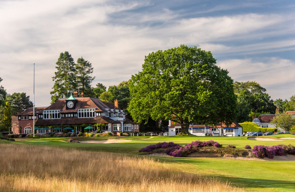 A stunning view of the 18th Green and Clubhouse at Sunningdale Old Course, by kind permission of Kevin Diss Photography