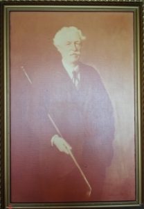 Portrait of Horace Hutchinson (on display in the clubhouse), by kind permission of Royal North Devon Golf Club