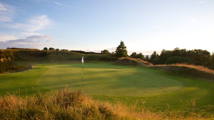 A view from the green on the Par 3 2nd hole, by kind permission of Crosland Heath Golf Club