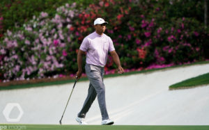 Tiger Woods walking on the 13th green during the 3rd Round of the 2019 Masters