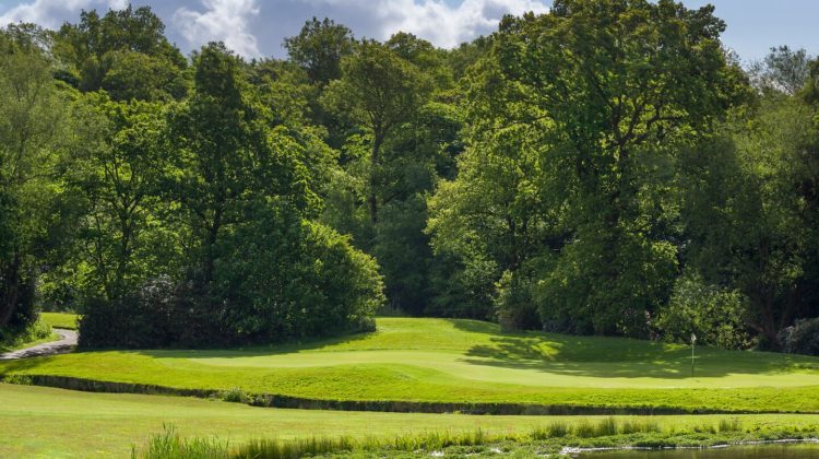 A view of the Par 3 7th (signature hole), by kind permission of Worsley Park Marriott Hotel & Country Club