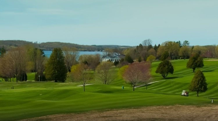 A panoramic view of the Walloon Lake Golf Course, by kind permission of Walloon Lake Country Club