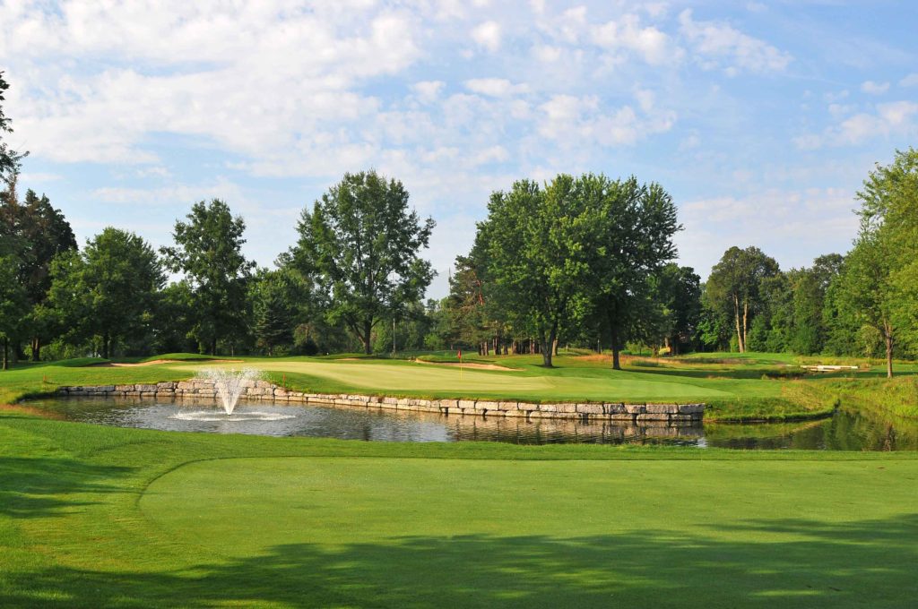 A panoramic view of Rivermead Golf Course, Ottawa ... photograph by kind permission of Rivermead Golf Club
