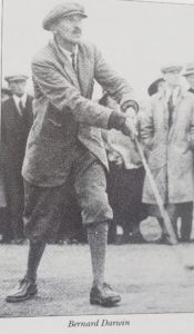 A photo of Bernard Darwin playing, by kind permission of Peter Shaerf