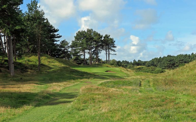 A view of the Par 3 5th Hole, by kind permission of Formby Ladies Golf Club