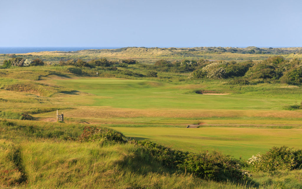 A view of the Par 5 8th Hole, by kind permission of Hunstanton Golf Club