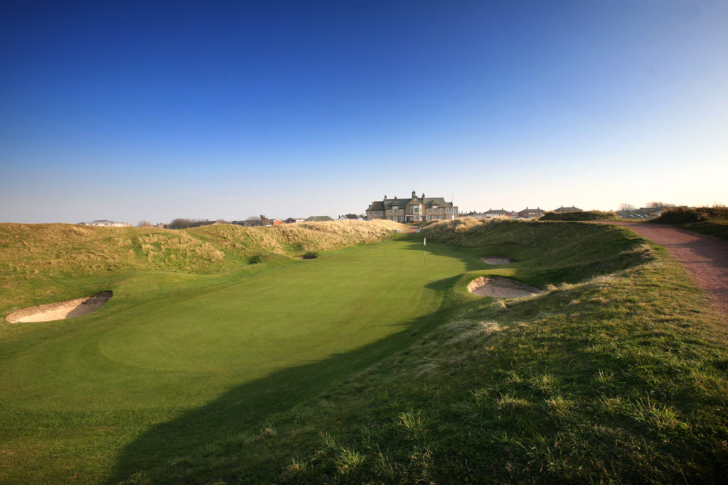 A view of the green at the Par 3 9th Hole, by kind permission of St Annes Old Links Golf Club