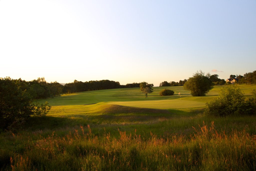 A view of the Par 4 2nd Hole (Stroke Index 1): Photograph courtesy of James Drake, Golf Photography...by kind permission of Wilpshire Golf Club