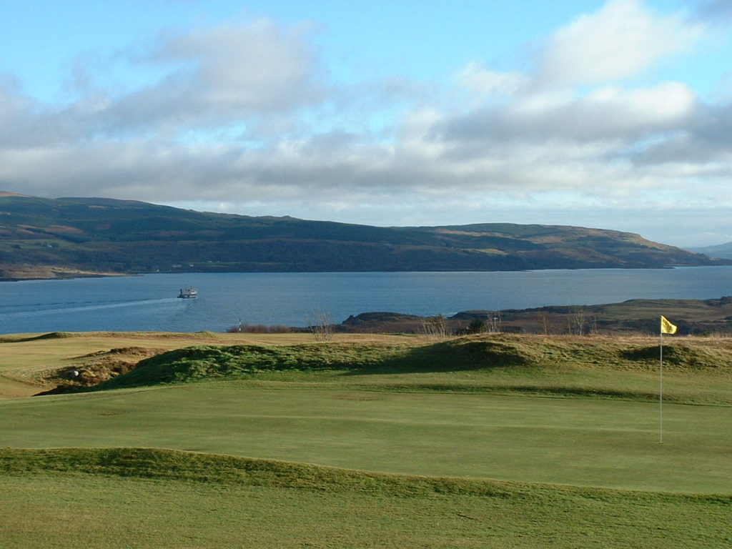 Tobermory Golf Course is a 9 hole course set on the cliff tops above Tobermory Bay, by kind permission of Tobermory Golf Club