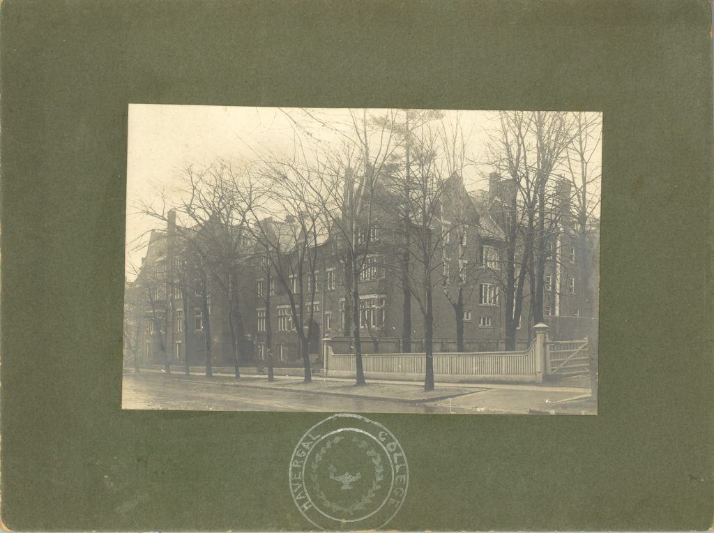 Dated 1906, a photograph of Havergal College when it was located at 350 Jarvis St, Toronto...by kind permission of 'Dr. Catherine Steele 1928 Archives, Havergal College'