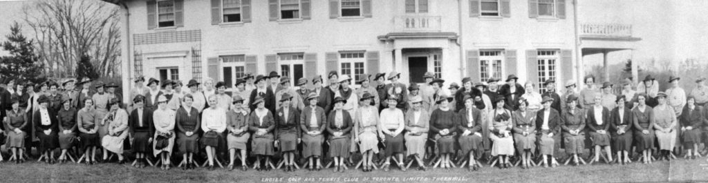 Photograph of the Lady Members from the 1930s, by kind permission of the Ladies' Golf Club of Toronto