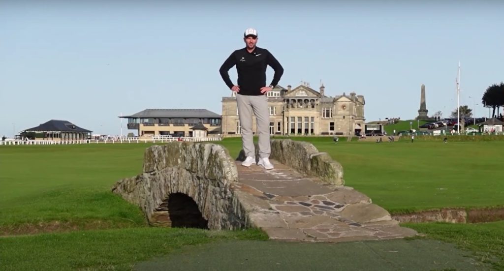 A film still from the intro for Episode 1 of the Golf Show, by kind permission of Paul Hemlin / The Golf Show