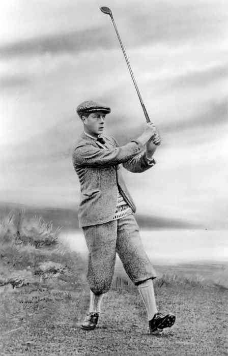A Photograph of the Prince of Wales playing golf (circa. 1925)