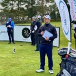 Photograph of Ian Waterhouse presenting live coverage of the inaugural 2020protour event, by kind permission of ContentLIVE Golf