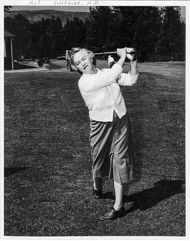 Ada Mackenzie at the 1948 Canadian Women's Amateur Championship played at Riverside Golf Club (Photograph kindly supplied by Margaret Auld, Archivist, Ladies' Golf Club of Toronto)
