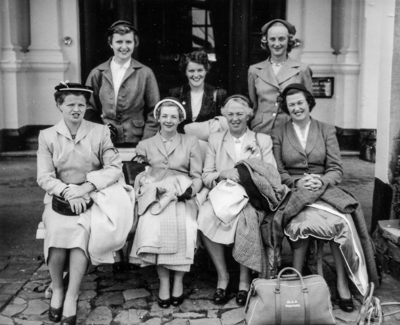 Canadian Commonwealth Team 1953...Back Row L-R Mary Gay, Marlene Stewart, Margaret Todd...Front Row L-R...Babs Davies, Daintry Chisholm, Ada Mackenzie, Mary Pyke (Photograph kindly supplied by Margaret Auld, Archivist, Ladies' Golf Club of Toronto)
