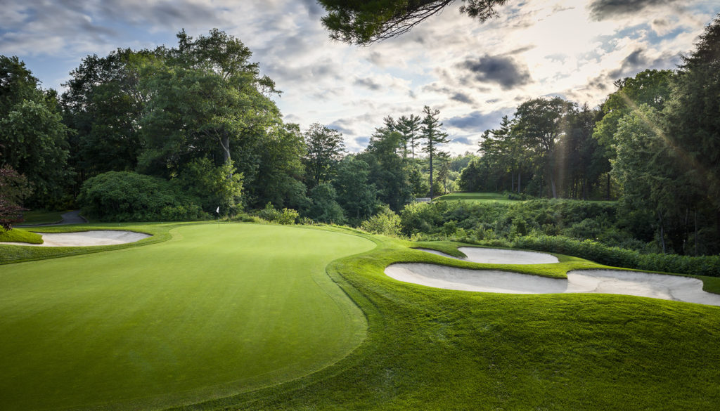 A view from behind the green at the 8th hole, by kind permission of the London Hunt and Country Club