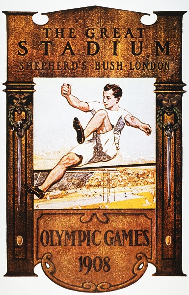 Official Poster for the 1908 Olympic Games in London