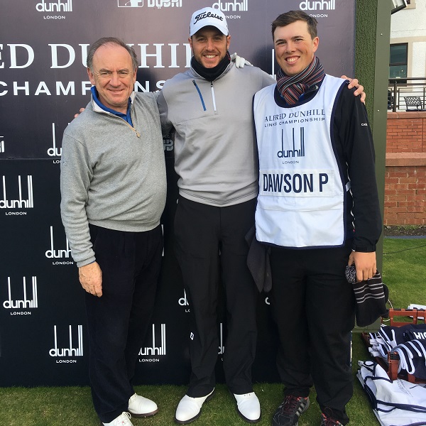 Alfred Dunhill Links Championship ... from l to r Peter Dawson, Matthew Southgate and Freddie Lawrence ... photograph by kind permission of Freddie Lawrence
