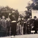 Photograph of Seve Ballesteros teeing off at the Callers of Newcastle Tournament ... photograph kindly supplied by Rosie Belsham and Chris Belsham