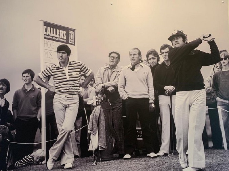 Seve Ballesteros and his team playing in the Callers of Newcastle Pro-Am ... photograph kindly supplied by Rosie Belsham and Chris Belsham