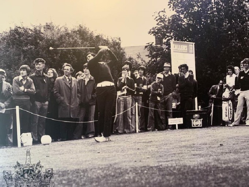 The 'incomparable' Seve Ballesteros at the Callers of Newcastle Tournament ... photograph kindly supplied by Rosie Belsham and Chris Belsham