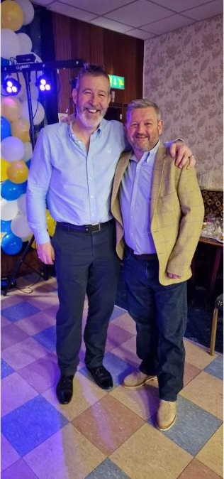 Photograph of Nigel Martyn and Gary Day ... by kind permission of the Gary Day Foundation