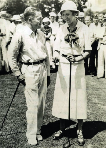 Photograph of Bobby Jones and Joyce Wethered, East Lake Golf Club